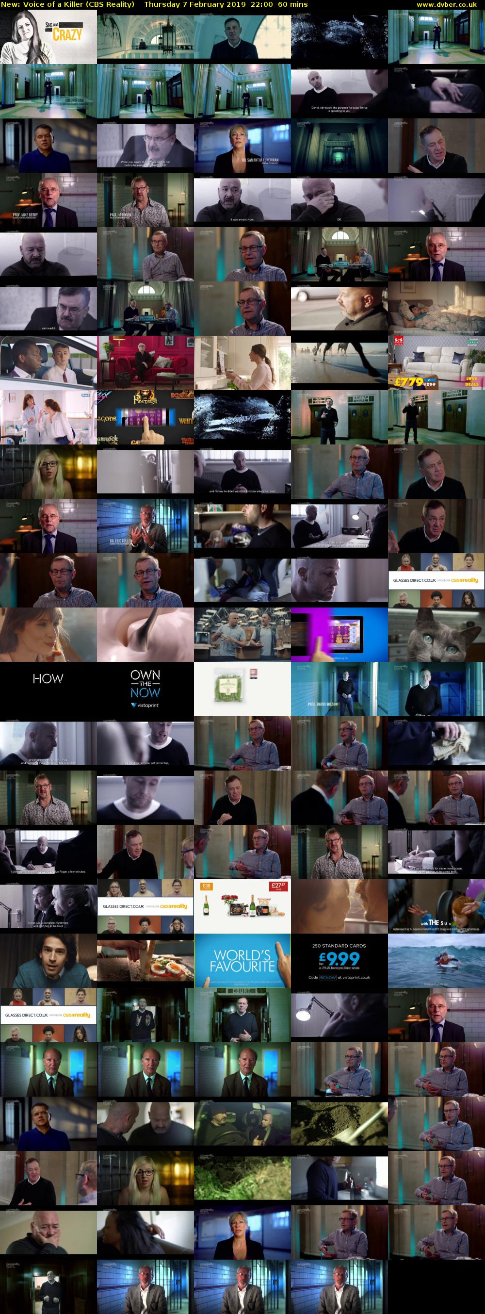 Voice of a Killer (CBS Reality) Thursday 7 February 2019 22:00 - 23:00