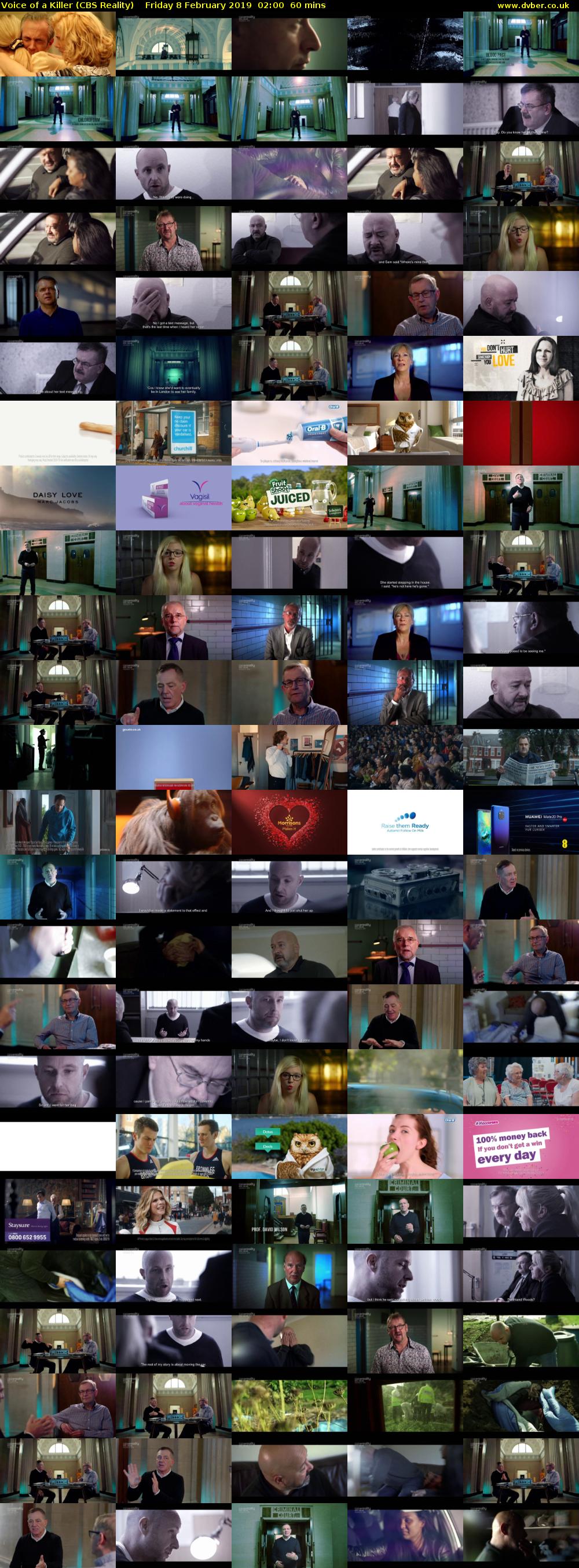 Voice of a Killer (CBS Reality) Friday 8 February 2019 02:00 - 03:00