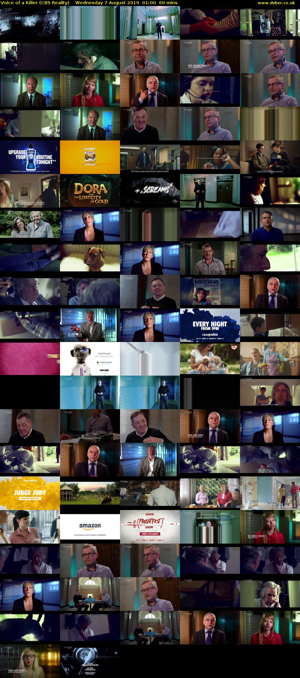Voice of a Killer (CBS Reality) Wednesday 7 August 2019 01:00 - 02:00