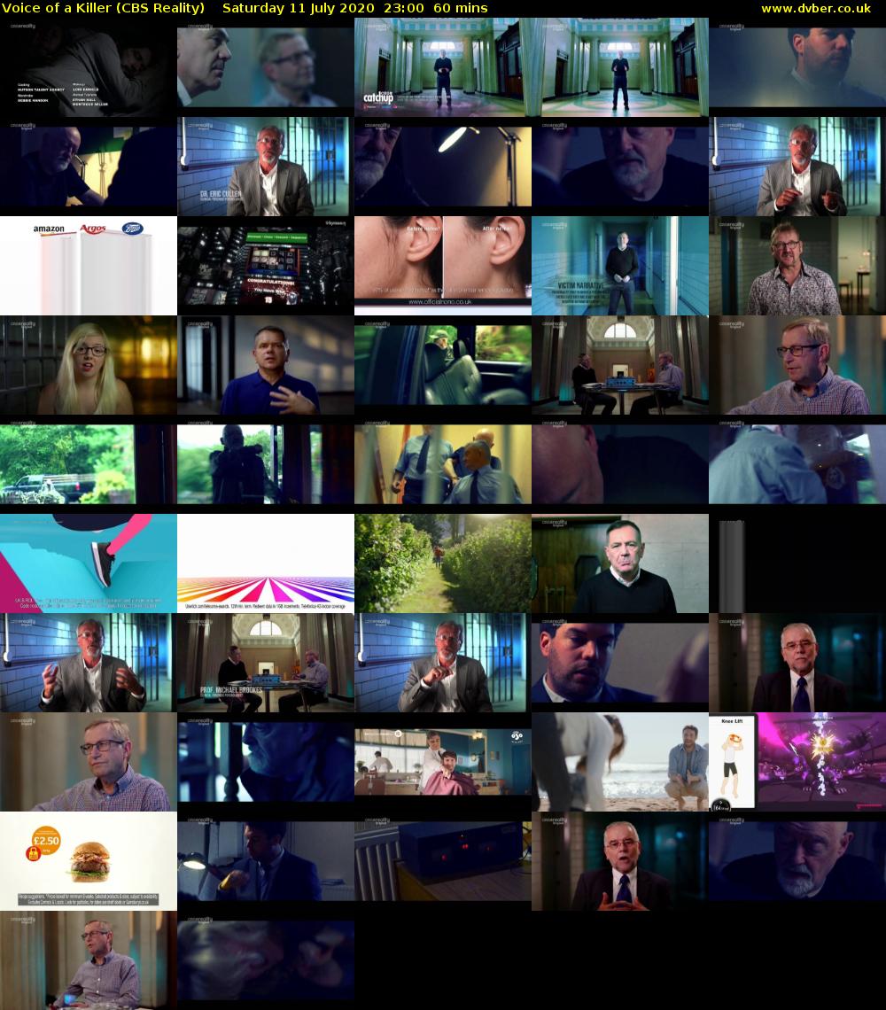 Voice of a Killer (CBS Reality) Saturday 11 July 2020 23:00 - 00:00