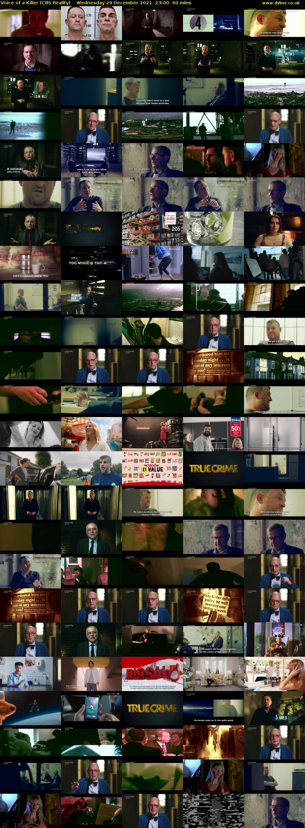 Voice of a Killer (CBS Reality) Wednesday 29 December 2021 23:00 - 00:00