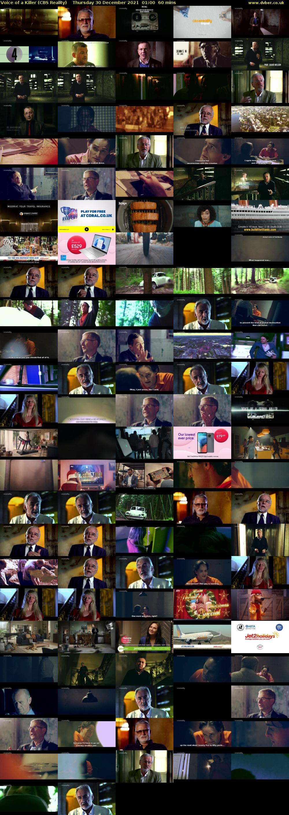 Voice of a Killer (CBS Reality) Thursday 30 December 2021 01:00 - 02:00