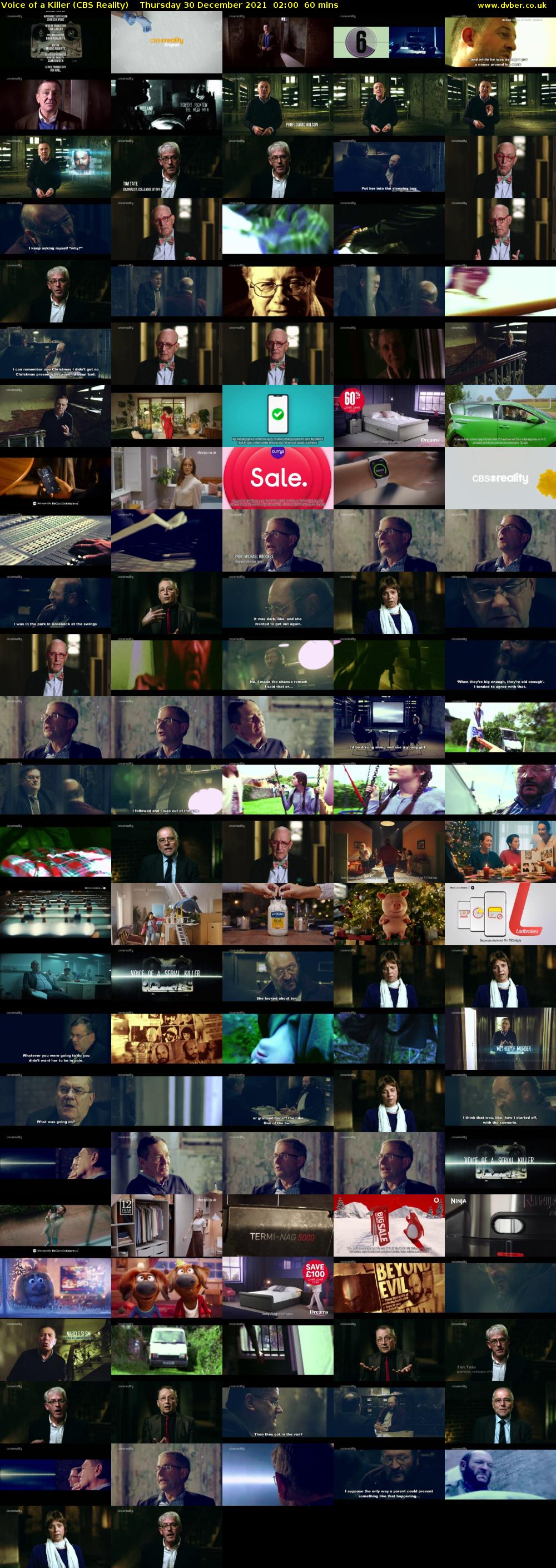 Voice of a Killer (CBS Reality) Thursday 30 December 2021 02:00 - 03:00