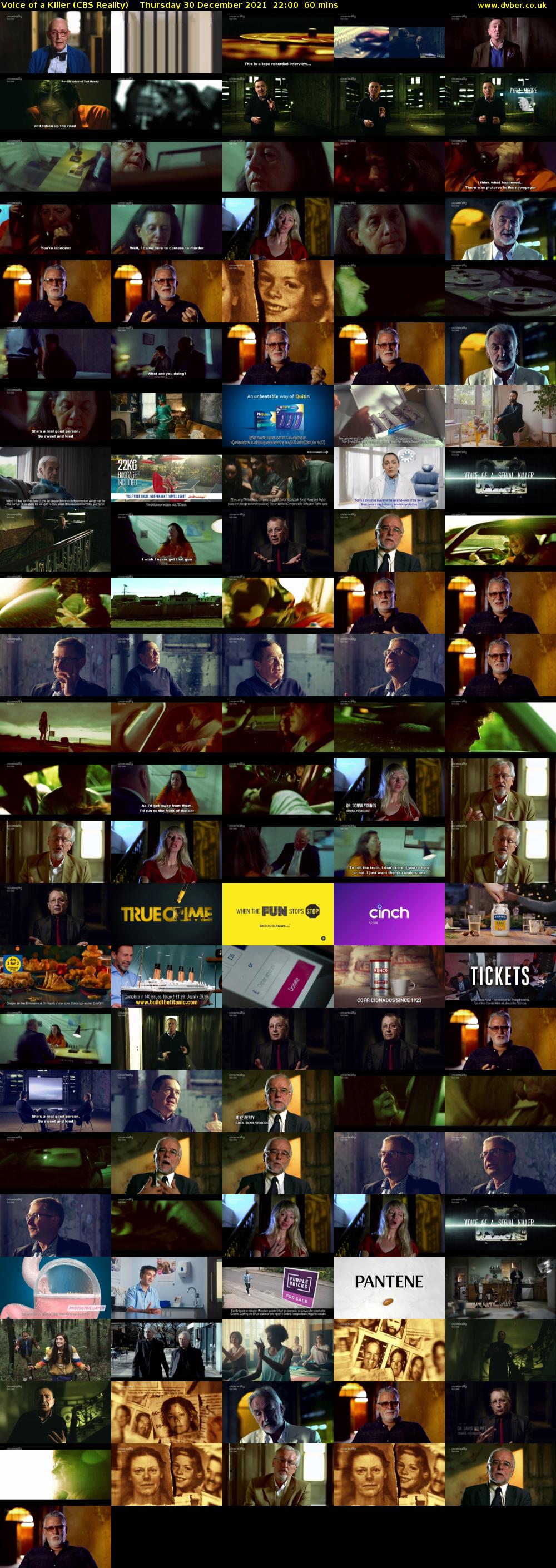 Voice of a Killer (CBS Reality) Thursday 30 December 2021 22:00 - 23:00