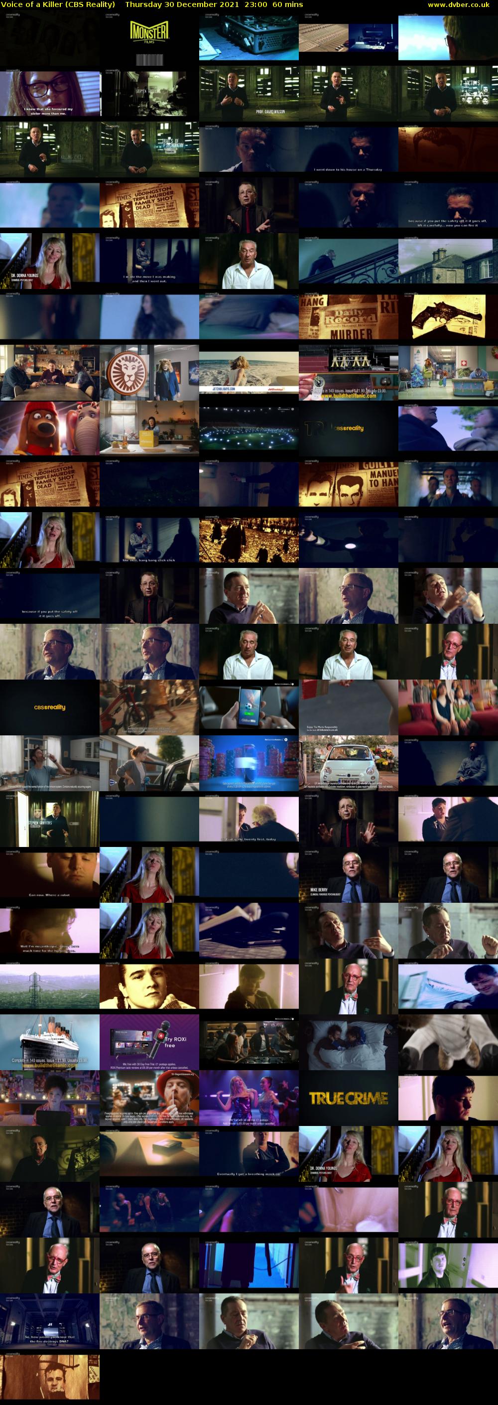 Voice of a Killer (CBS Reality) Thursday 30 December 2021 23:00 - 00:00