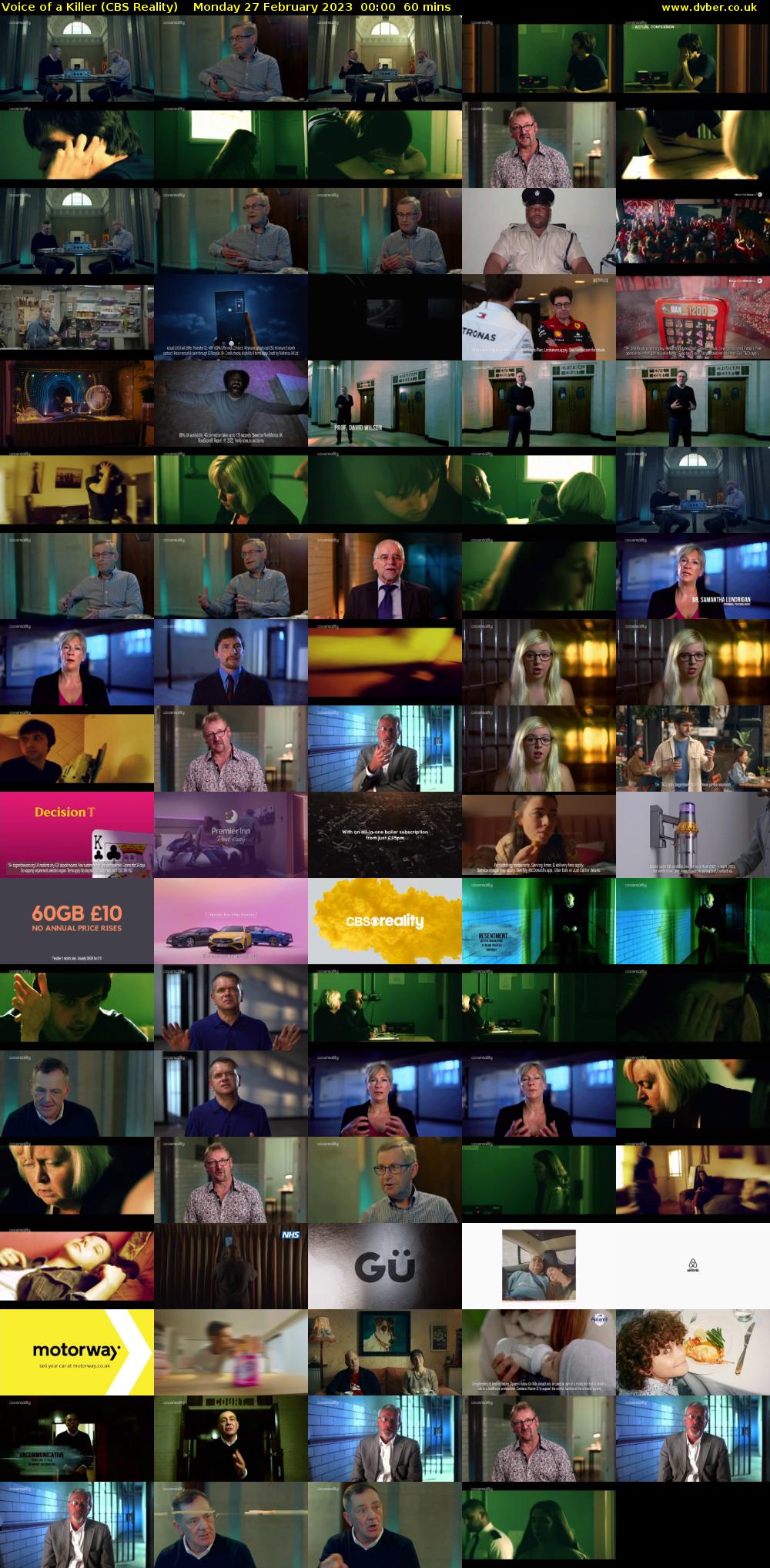 Voice of a Killer (CBS Reality) Monday 27 February 2023 00:00 - 01:00