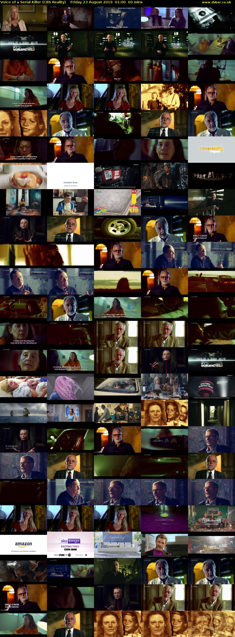 Voice of a Serial Killer (CBS Reality) Friday 23 August 2019 01:00 - 02:00