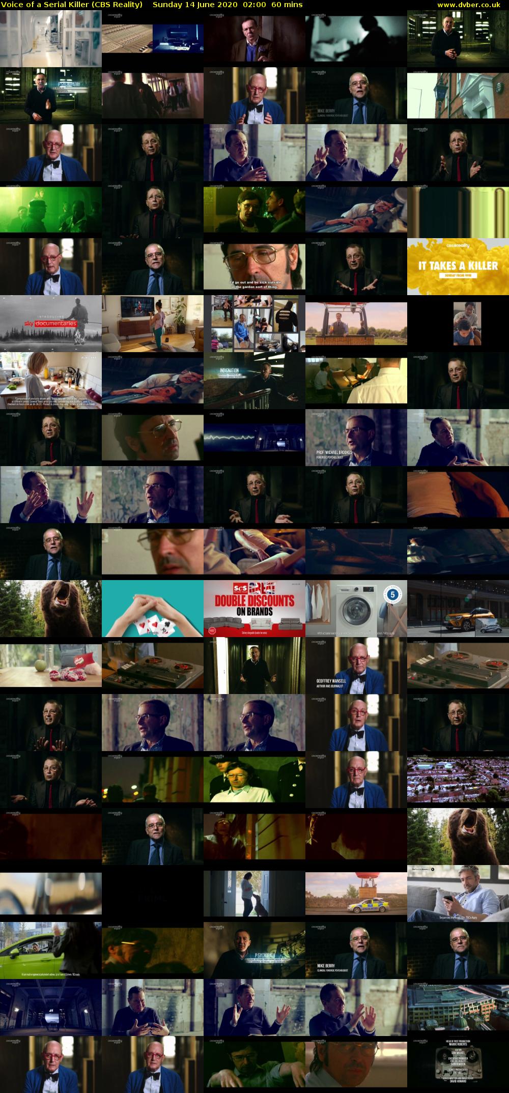 Voice of a Serial Killer (CBS Reality) Sunday 14 June 2020 02:00 - 03:00
