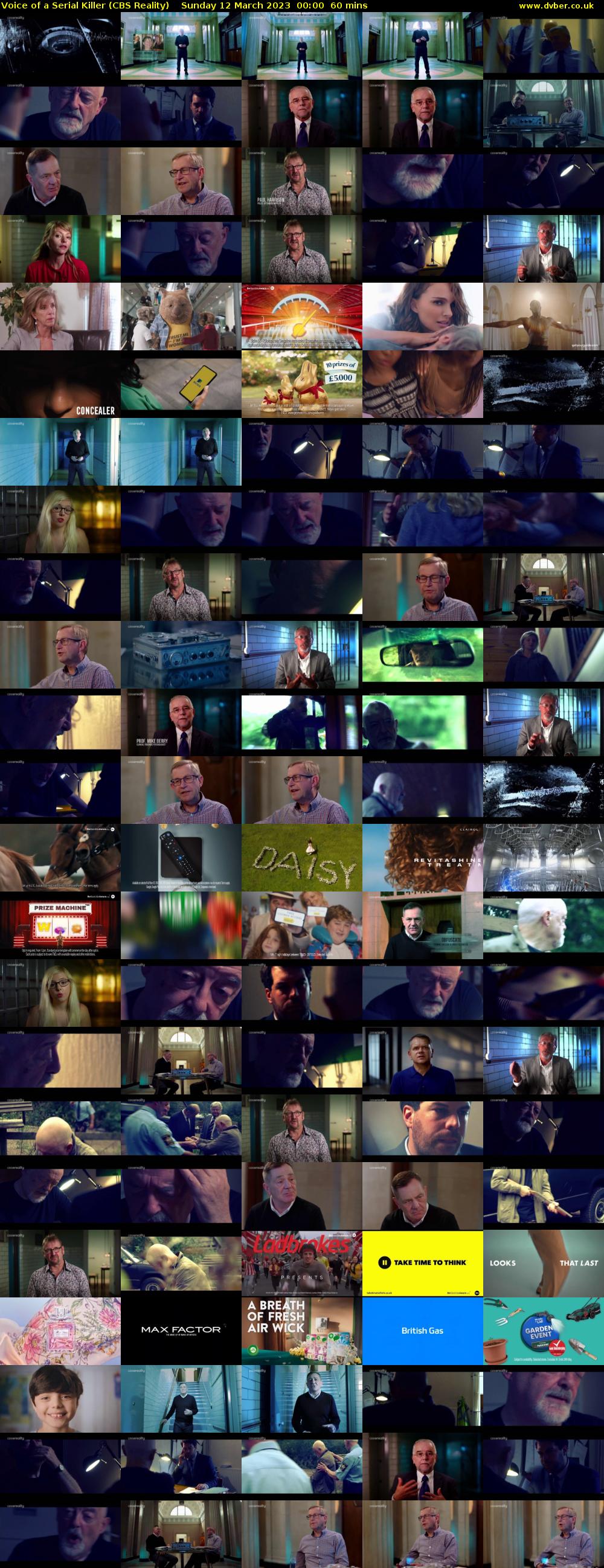 Voice of a Serial Killer (CBS Reality) Sunday 12 March 2023 00:00 - 01:00