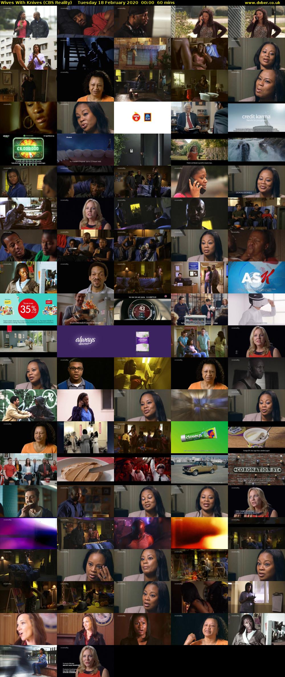 Wives With Knives (CBS Reality) Tuesday 18 February 2020 00:00 - 01:00