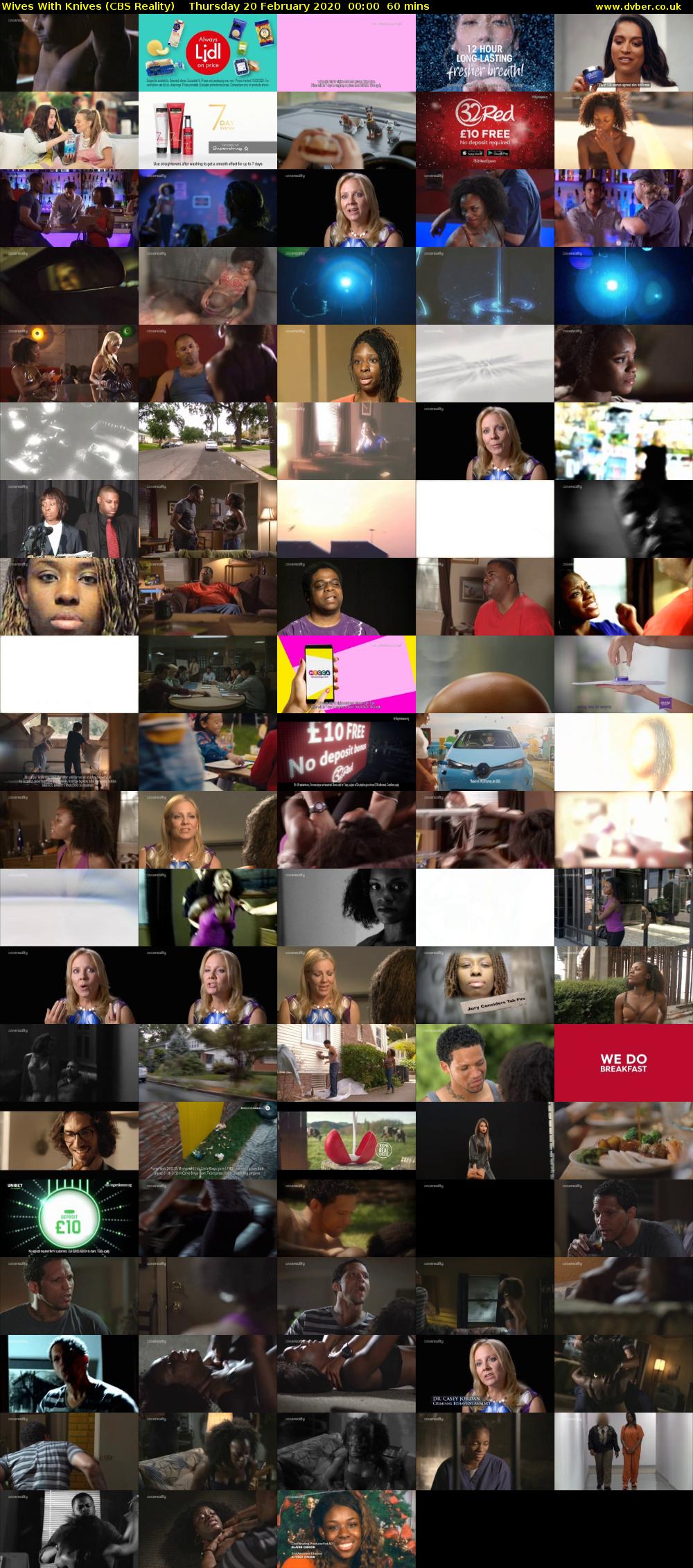 Wives With Knives (CBS Reality) Thursday 20 February 2020 00:00 - 01:00
