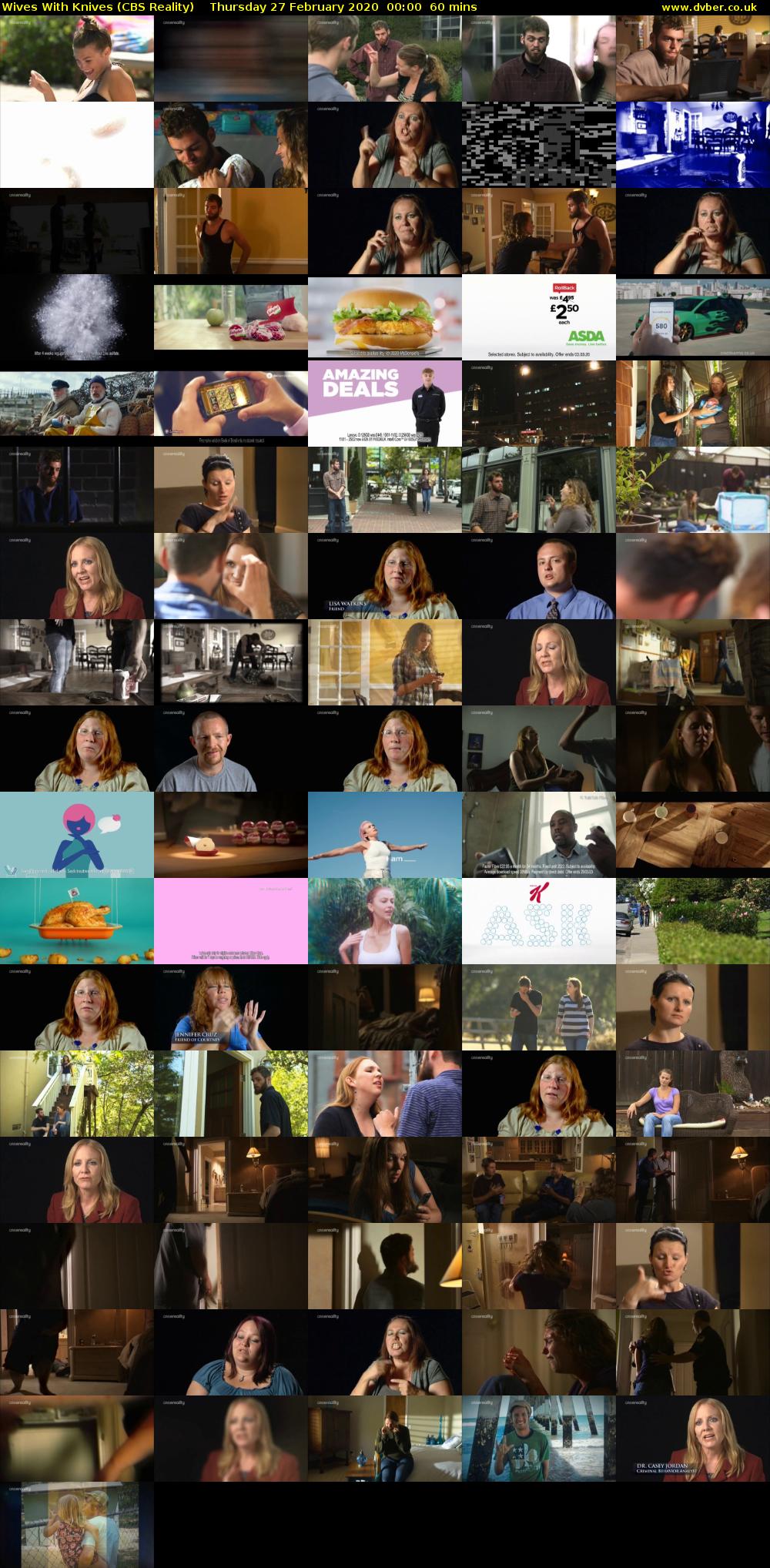Wives With Knives (CBS Reality) Thursday 27 February 2020 00:00 - 01:00