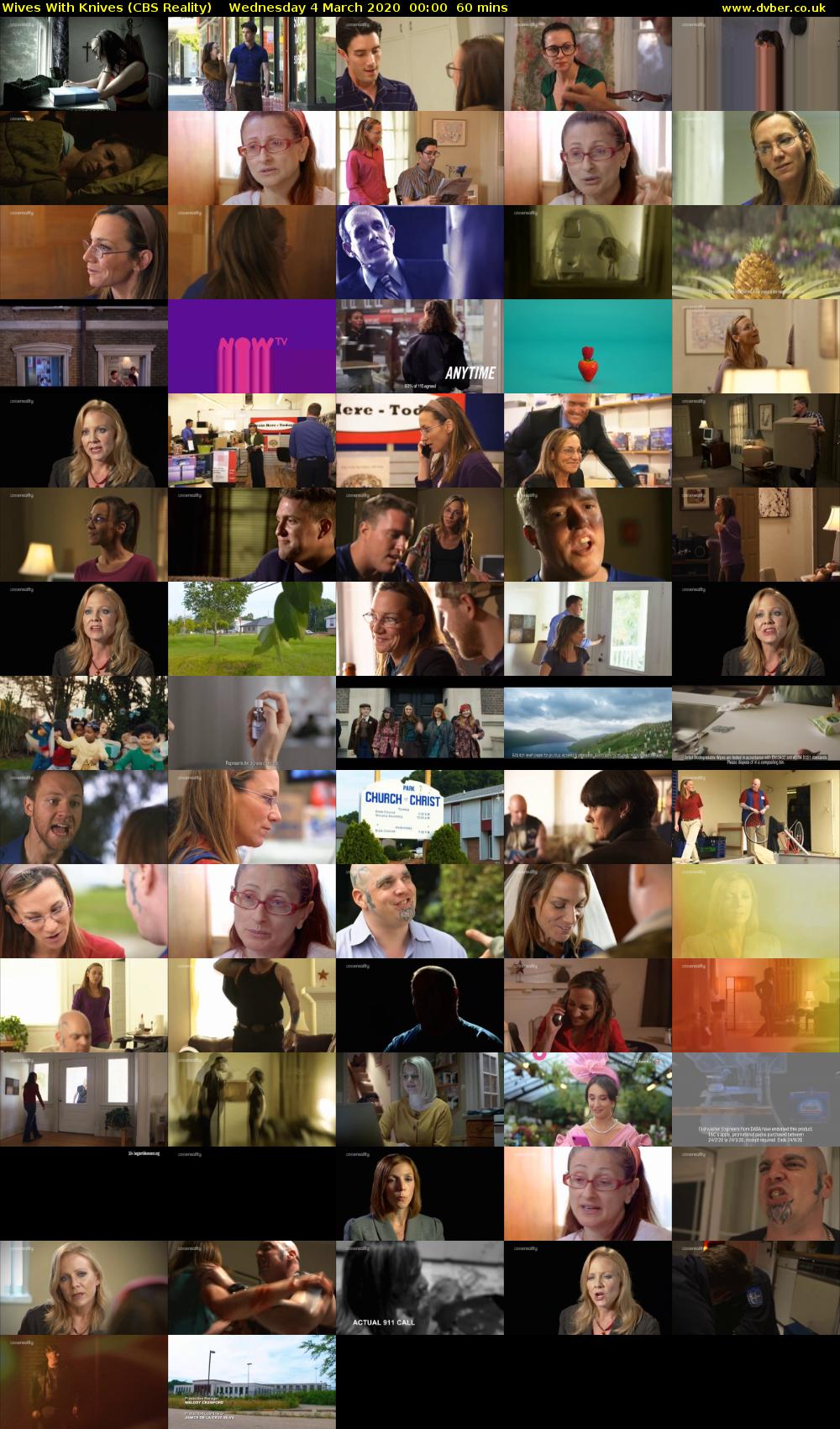 Wives With Knives (CBS Reality) Wednesday 4 March 2020 00:00 - 01:00