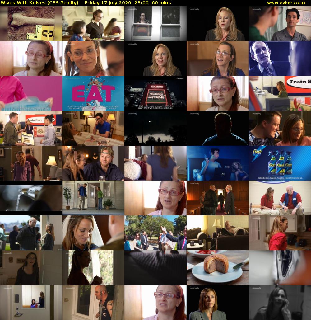 Wives With Knives (CBS Reality) Friday 17 July 2020 23:00 - 00:00