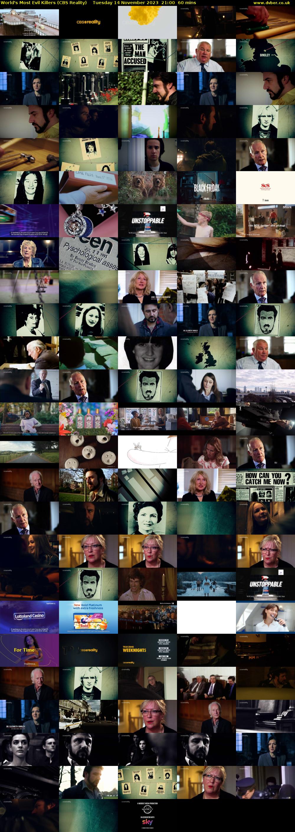 World's Most Evil Killers (CBS Reality) Tuesday 14 November 2023 21:00 - 22:00