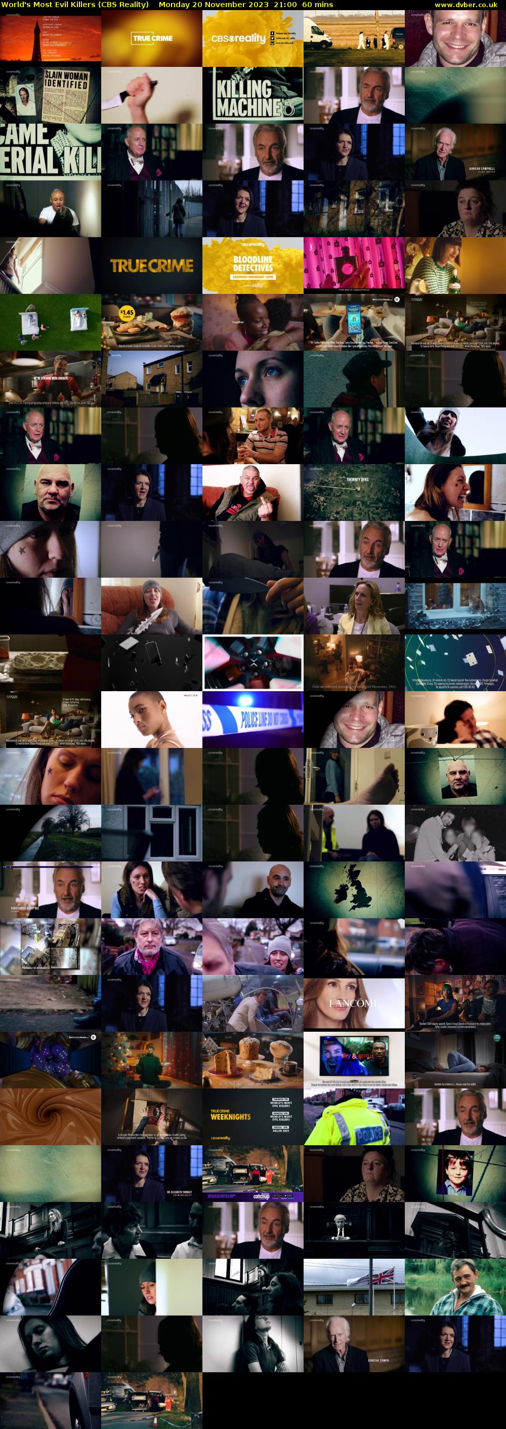 World's Most Evil Killers (CBS Reality) Monday 20 November 2023 21:00 - 22:00
