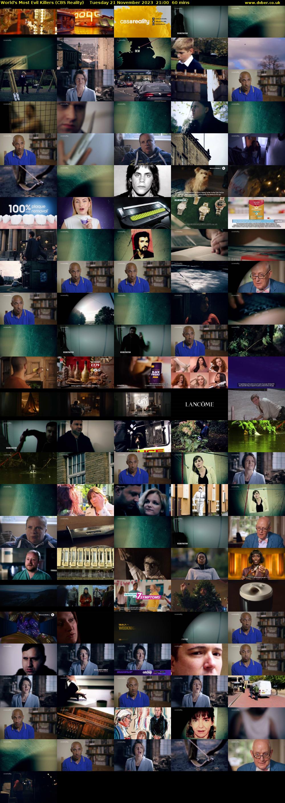 World's Most Evil Killers (CBS Reality) Tuesday 21 November 2023 21:00 - 22:00