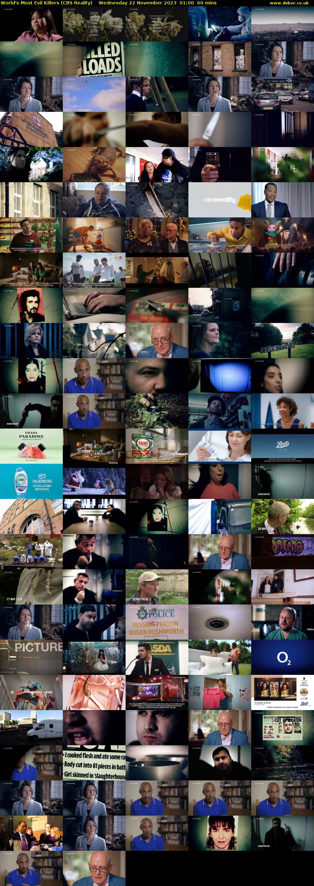 World's Most Evil Killers (CBS Reality) Wednesday 22 November 2023 01:00 - 02:00