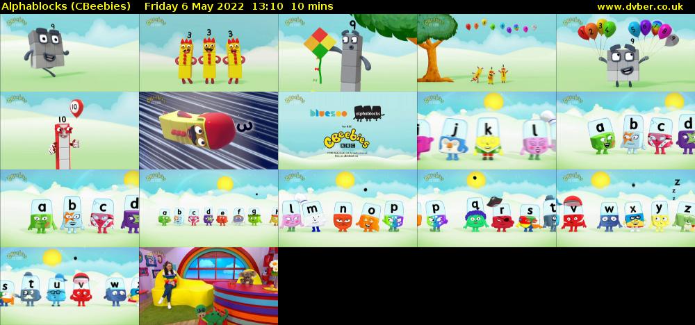 Alphablocks (CBeebies) Friday 6 May 2022 13:10 - 13:20