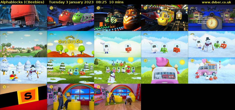 Alphablocks (CBeebies) Tuesday 3 January 2023 08:25 - 08:35