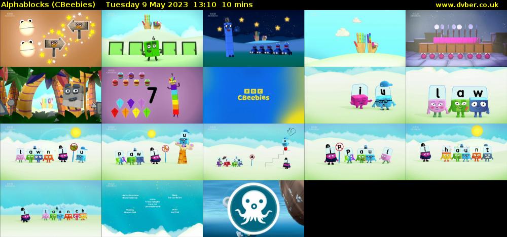 Alphablocks (CBeebies) Tuesday 9 May 2023 13:10 - 13:20