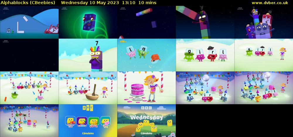 Alphablocks (CBeebies) Wednesday 10 May 2023 13:10 - 13:20