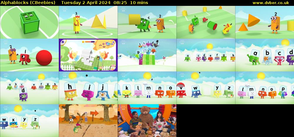 Alphablocks (CBeebies) Tuesday 2 April 2024 08:25 - 08:35