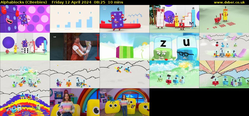 Alphablocks (CBeebies) Friday 12 April 2024 08:25 - 08:35