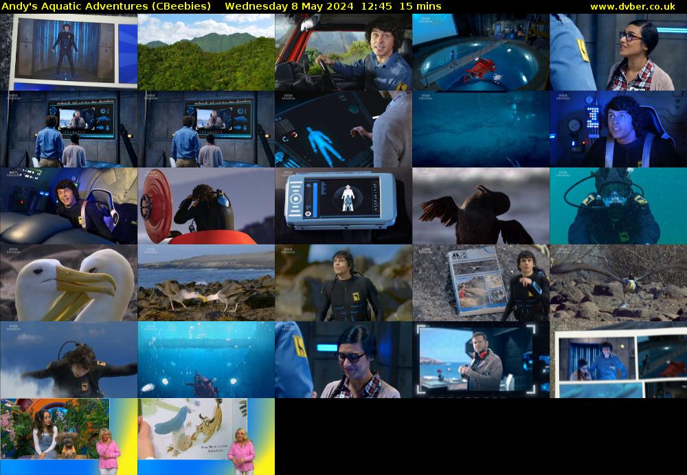 Andy's Aquatic Adventures (CBeebies) Wednesday 8 May 2024 12:45 - 13:00