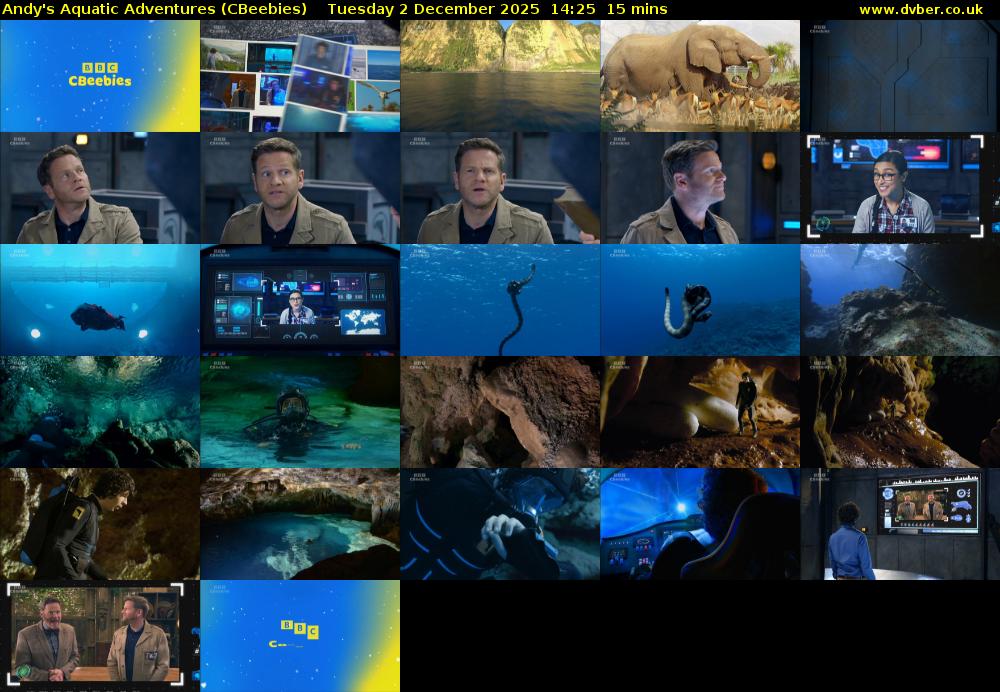 Andy's Aquatic Adventures (CBeebies) Tuesday 2 December 2025 14:25 - 14:40