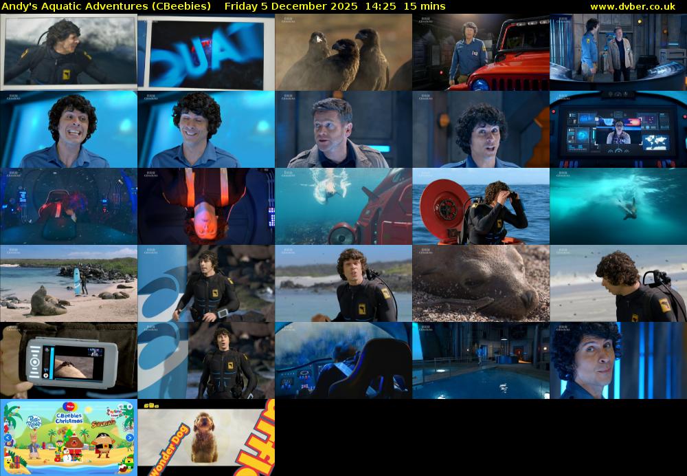 Andy's Aquatic Adventures (CBeebies) Friday 5 December 2025 14:25 - 14:40