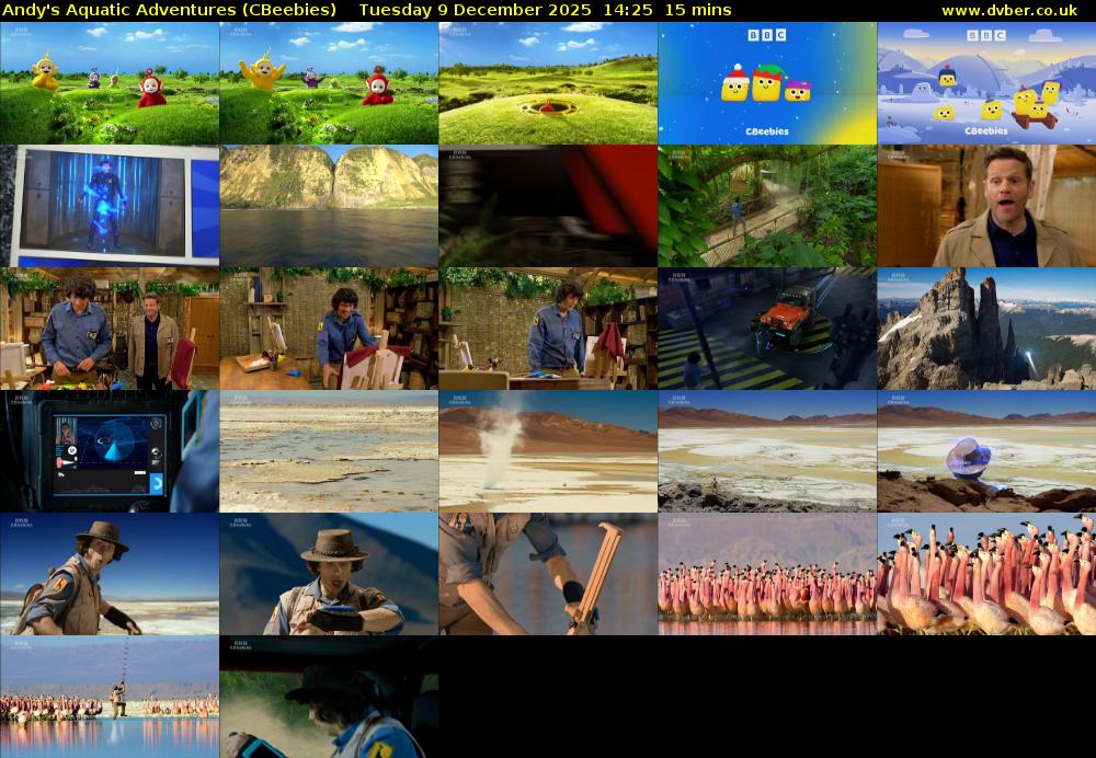 Andy's Aquatic Adventures (CBeebies) Tuesday 9 December 2025 14:25 - 14:40