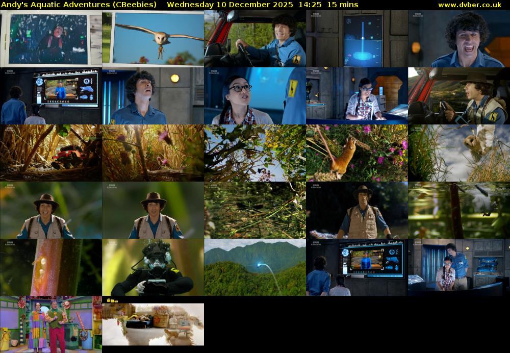 Andy's Aquatic Adventures (CBeebies) Wednesday 10 December 2025 14:25 - 14:40