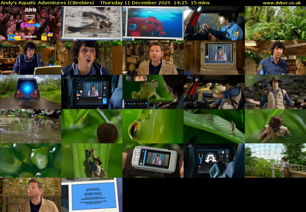 Andy's Aquatic Adventures (CBeebies) Thursday 11 December 2025 14:25 - 14:40