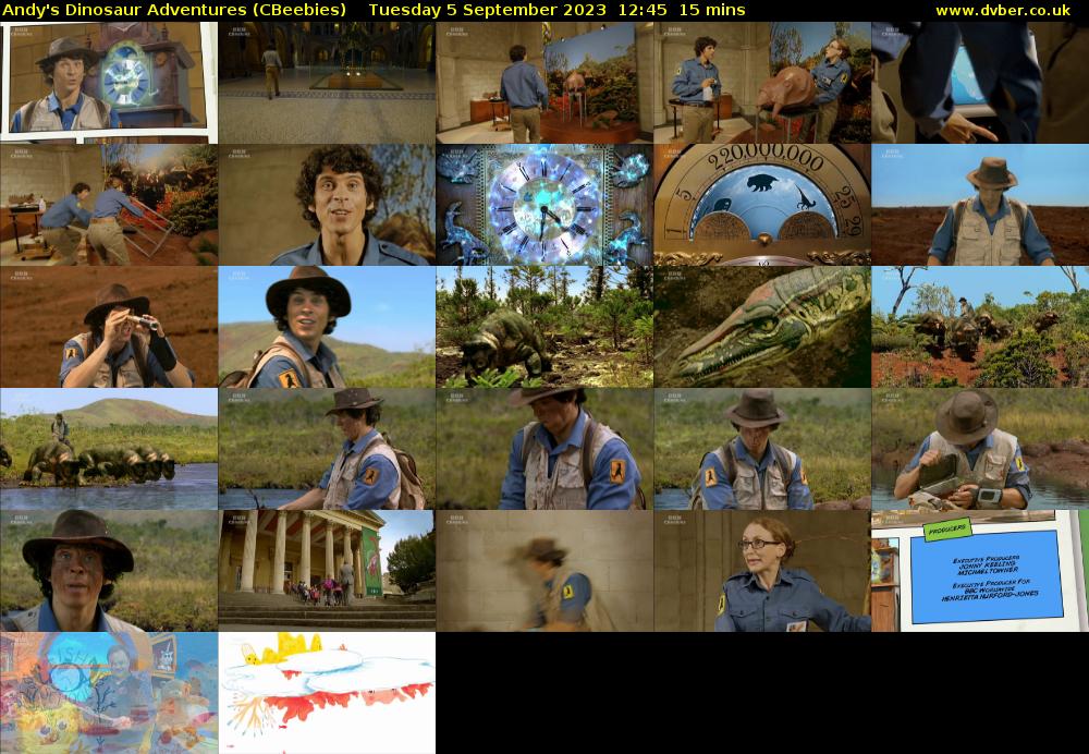Andy's Dinosaur Adventures (CBeebies) Tuesday 5 September 2023 12:45 - 13:00
