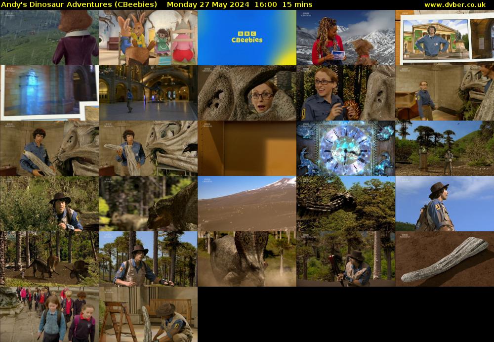 Andy's Dinosaur Adventures (CBeebies) Monday 27 May 2024 16:00 - 16:15