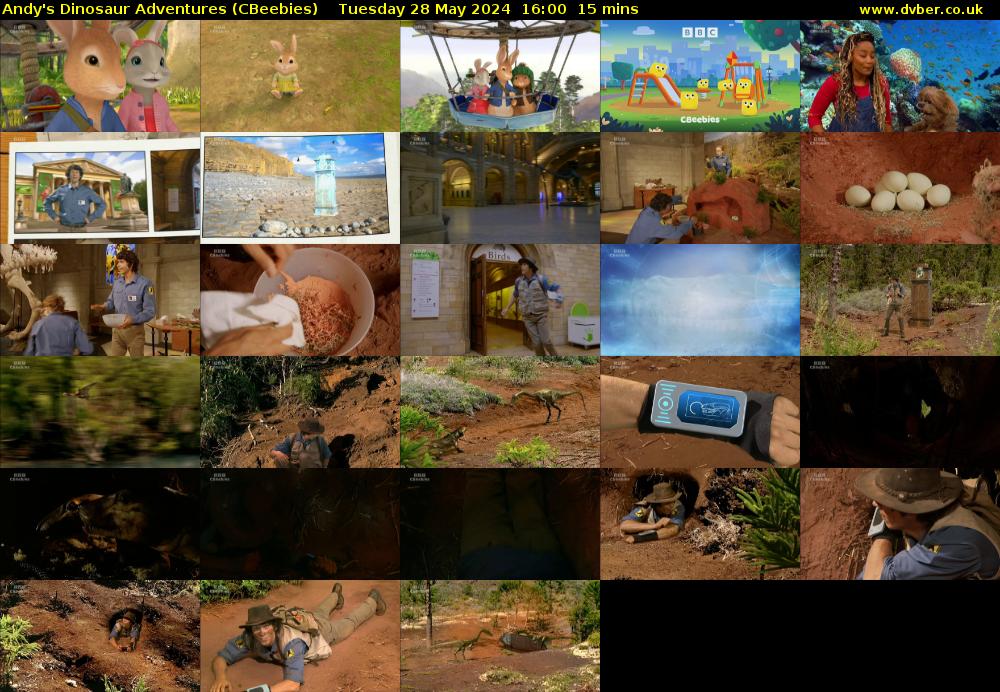 Andy's Dinosaur Adventures (CBeebies) Tuesday 28 May 2024 16:00 - 16:15