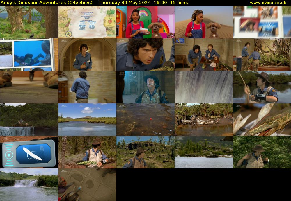 Andy's Dinosaur Adventures (CBeebies) Thursday 30 May 2024 16:00 - 16:15