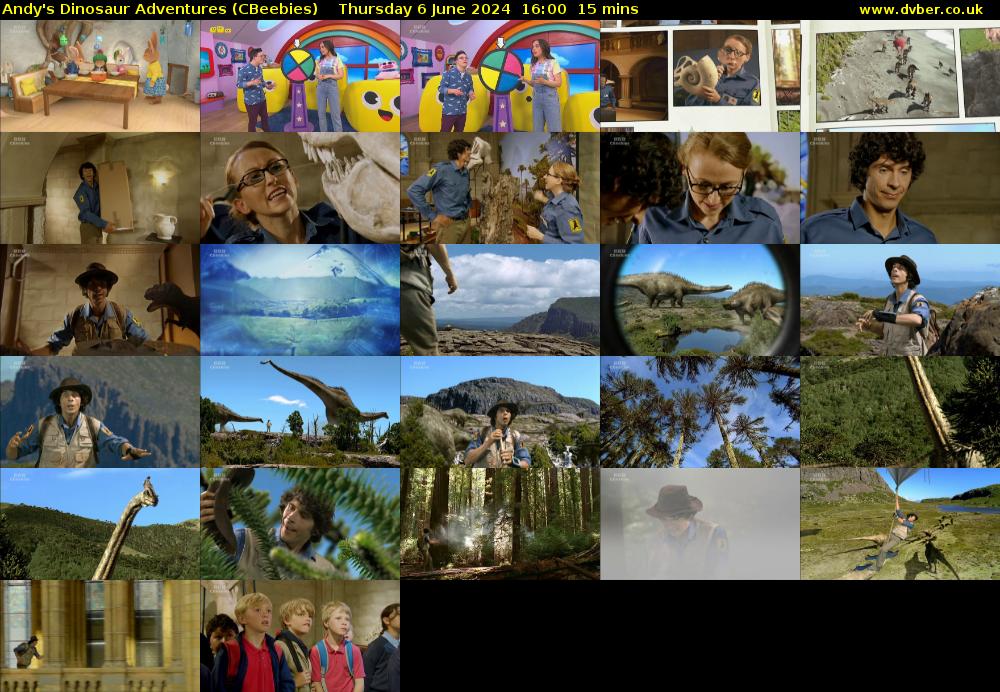 Andy's Dinosaur Adventures (CBeebies) Thursday 6 June 2024 16:00 - 16:15