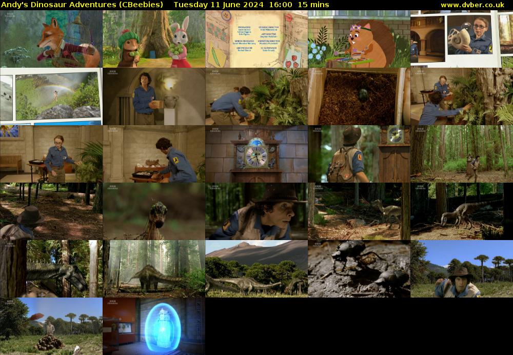 Andy's Dinosaur Adventures (CBeebies) Tuesday 11 June 2024 16:00 - 16:15