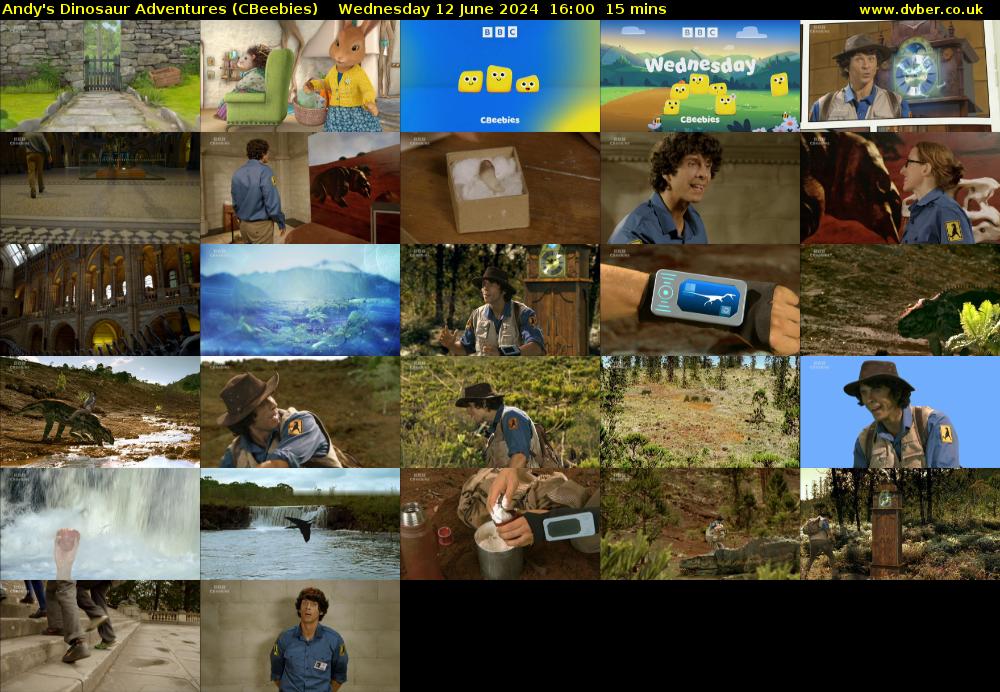 Andy's Dinosaur Adventures (CBeebies) Wednesday 12 June 2024 16:00 - 16:15