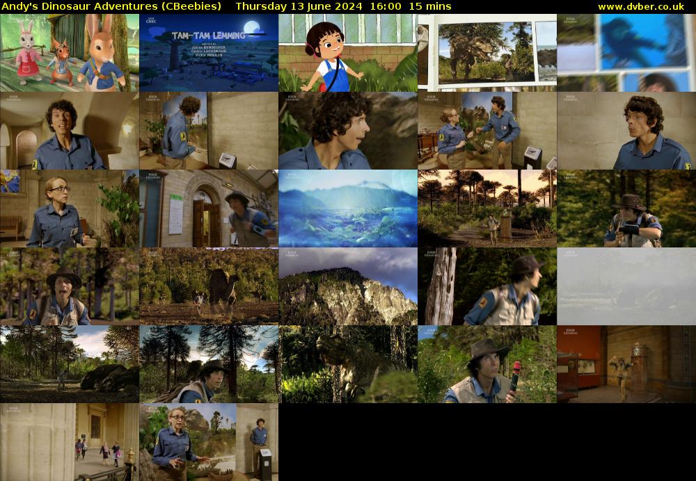 Andy's Dinosaur Adventures (CBeebies) Thursday 13 June 2024 16:00 - 16:15