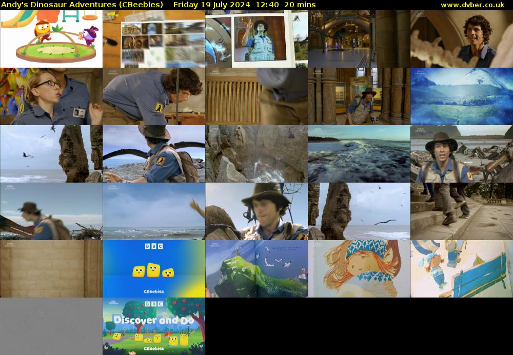 Andy's Dinosaur Adventures (CBeebies) Friday 19 July 2024 12:40 - 13:00
