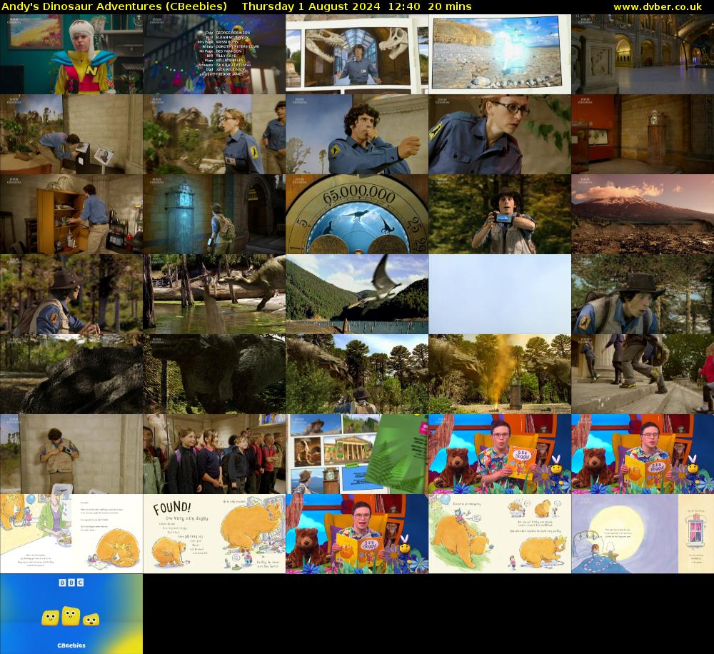 Andy's Dinosaur Adventures (CBeebies) Thursday 1 August 2024 12:40 - 13:00