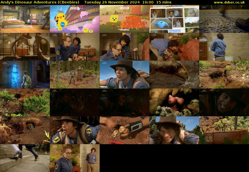 Andy's Dinosaur Adventures (CBeebies) Tuesday 26 November 2024 16:00 - 16:15