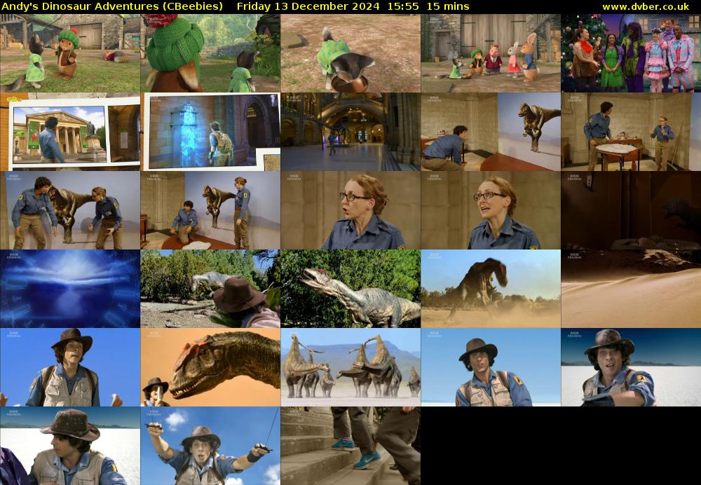Andy's Dinosaur Adventures (CBeebies) Friday 13 December 2024 15:55 - 16:10