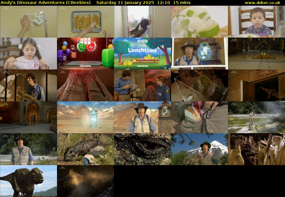 Andy's Dinosaur Adventures (CBeebies) Saturday 11 January 2025 12:10 - 12:25