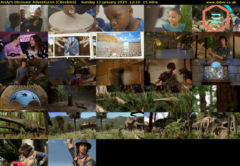Andy's Dinosaur Adventures (CBeebies) Sunday 12 January 2025 12:10 - 12:25