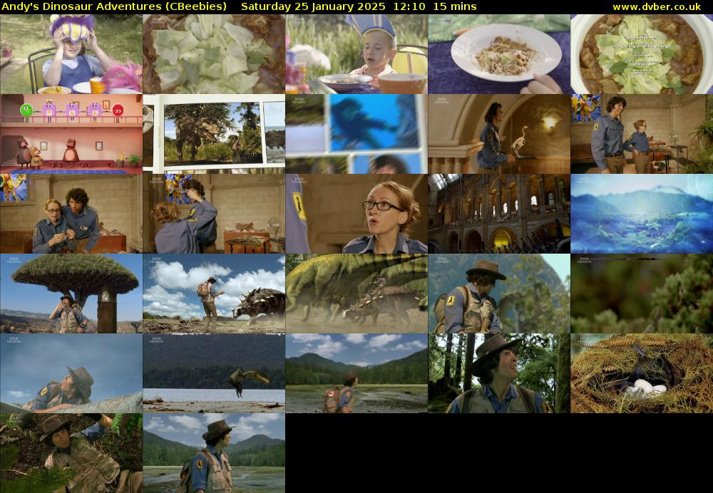 Andy's Dinosaur Adventures (CBeebies) Saturday 25 January 2025 12:10 - 12:25
