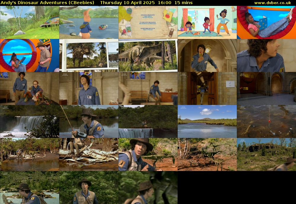 Andy's Dinosaur Adventures (CBeebies) Thursday 10 April 2025 16:00 - 16:15